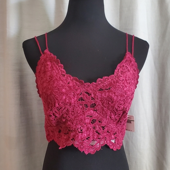 HP🎉Free People Celine Bralette in Mulberry - Picture 2 of 4